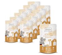 MjAMjAM - Premium wet food for dogs - Quetschie - succulent chicken with tender duck, carrots and boiled millet, pack of 12 (12 x 125g), gluten-free with extra meat