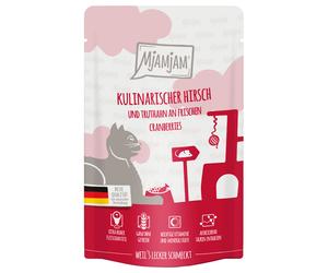 MjAMjAM Squeezy Pouches 12 x 125g - Culinary Venison & Turkey on Fresh Cranberries
