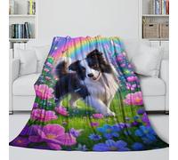 MJASVNDFO Border Collie Eye-catching Blanket - Birthday Gift for Hubby Boyfriend Girlfriend - Soft Blanket For Escaping From Life's Travails Occasionally 60x80inch(150x200cm)