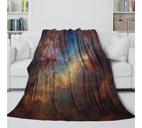 MJASVNDFO Eagle Nebula M16 Fleece Throw Blanket - Pillars of Creation Fuzzy Blanket Birthday Gift for Sister Brother Nephew Niece Colleague - Living Room/Bedroom/Sofa/Decor 50x60inch(127x152cm)