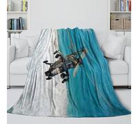 MJASVNDFO Tiger Helicopter Soft Fleece Blanket - Military Skin-friendly Blanket Like A Hug In A Blanket - Sofa Bed Crib Floor Cushion - Christmas Birthday Gift Idea 60x80inch(150x200cm)