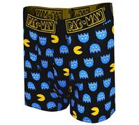 MJC Mens Pacman and Ghosts Black Boxer Briefs, Black, M