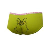 MJC Womens Dr. Seuss Grinning Grinch Green Hipster Panty, Green, S