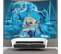 MJCZEGDCR 3D Erling Haaland Print Wall Blanket Home Decoration Bedding Poster Wall Art Tapestry Wall Hanging Tapestry Soft Polyester for Living Room Bedroom Dorm Decor 180cmx230cm