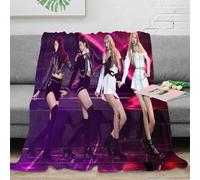 MJCZEGDCR 3D Printed Blackpink Throw Blanket Ultra-soft Super Soft Cozy Fuzzy Warm Throws with Anti-wrinkle Lightweight Kids Boys Girls Birthday Present 50x60inch(127x152cm)