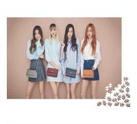 MJCZEGDCR Blackpink Wooden Jigsaw Puzzles 1000 Piece Adults Fun Stress Relief Education Game Toy Intellectual Game Decoration Relaxation And Intelligence 1000pcs (75x50cm)