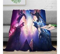 MJCZEGDCR Godzilla Blanket Throw Bedding 3D Printed Lightweight Fluffy Plush Gifts Soft Cozy for Holiday Bed Couch for Boys Girls All Season Couch Sofa 50x60inch(127x152cm)
