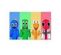 MJCZEGDCR Rainbow Friends Paintings Canvas Wall Art Bedroom Wall Decor Canvas Prints Artwork for Living Room Wall Decorations Home Decor 08x12inch(20x30cm)