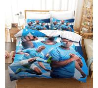 MJCZEGDCR Toddler Girls Boys Erling Haaland Duvet Cover Sets Comforter Cover Duvet Cover 3D Bedding Set Soft Microfiber Quilt Cover Bedroom Decor King（220x240cm）