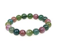 MJDCB 10mm Natural Indian Agate Beads Bracelet Healing Crystals Bracelets