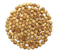 MJDCB 200PCS 6mm Wood Beads Natural Arborvitae Round Loose Beads for Jewelry Making DIY Crafts Bracelet Necklace