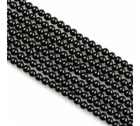 MJDCB 225pcs Natural Small Stone Beads 3mm Black Onyx Round Smooth Loose Gemstone Bead for Jewelry Making Bracelets Earrings Necklaces Accessories