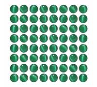 MJDCB 35pcs Peacock Green Cat Eye Stone Beads 10mm Round Crystal Loose Bead for Jewelry Making DIY Bracelets Necklace Accessories
