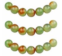 MJDCB Natural Round Stone Beads 10mm Peacock Agate Loose Gemstone Beads for Jewelry Making Bracelet Necklace 35pcs