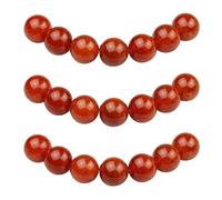 MJDCB Natural Round Stone Beads 10mm Red Dragon Vein Agate Loose Gemstone Beads for Jewelry Making Bracelet Necklace 35pcs