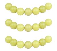 MJDCB Natural Round Stone Beads 12mm Lemon Jade Loose Gemstone Beads for Jewelry Making Bracelet Necklace 30pcs