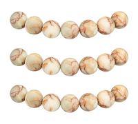 MJDCB Natural Round Stone Beads 6mm Blood Stone Loose Gemstone Beads for Jewelry Making Bracelet Necklace 60pcs