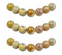 MJDCB Natural Round Stone Beads 6mm Crazy Agate Loose Gemstone Beads for Jewelry Making Bracelet Necklace 60pcs