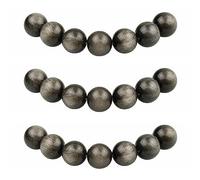 MJDCB Natural Round Stone Beads 6mm Silver Eye Obsidian Loose Gemstone Beads for Jewelry Making Bracelet Necklace 60pcs
