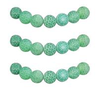 MJDCB Natural Round Stone Beads 8mm Green Burst Agate Loose Gemstone Beads for Jewelry Making Bracelet Necklace 43pcs