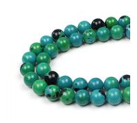 MJDCB Round Stone Beads 8mm Phoenix Stone Loose Gemstone Beads for Jewelry Making Bracelet Necklace 43pcs