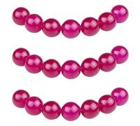 MJDCB Round Stone Beads 8mm Rose Red Agate Loose Gemstone Beads for Jewelry Making Bracelet Necklace 43pcs