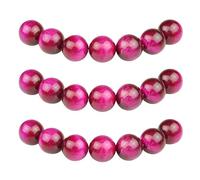 MJDCB Round Stone Beads 8mm Rose Red Tiger Eye Stone Loose Gemstone Beads for Jewelry Making Bracelet Necklace 43pcs
