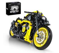 MJDDJA 1:8 Muscle Motorcycle Car Building Set for Adults, Kickstand for Display, Muscle Bike Chopper Building Blocks,Home Office Decor,Gift for Adults Birthday(554PCS)