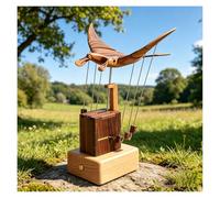 MJDHS 3d Wooden Animated Swan Model, A Wooden, Electric, Biomimetic Marine Life Dynamic Model, Crafted From Walnut Wood, Suitable For Home, Office, And Desktop Use, A Unique Gift F(Color:Rechargeable)