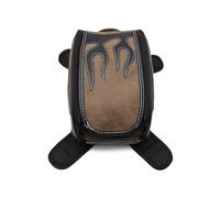 MJDSAHFQ Waterproof Magnetic Motorcycle PU Leather Oil Fuel Tank Travel Bag for CM300 CM500 CMX500(Khaki)