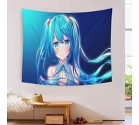 MJFCoin 3D Hatsune Miku Print Wall Blanket Home Decoration Bedding Poster Wall Art Tapestry Wall Hanging Tapestry Soft Polyester for Unisex Children Bedroom/Living Room/Dorm/Curtain 150cmx200cm