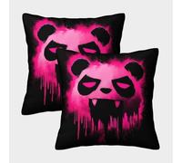 MJFCoin 3D Printed Chinese National Treasures Square Pillowcases Dinosaurs Square Throw Pillow Decorative Super Soft Pack of 2 for Patio,Couch, Tent, Balcony And Sofa 40x40cm