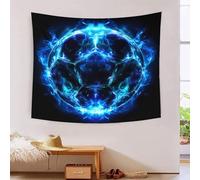MJFCoin 3D Soccer Ball Printed Wall Blanket Home Decoration Bedding Poster Wall Art Tapestry Tapestries Wall Hanging Soft Polyester for Bedroom Living Room Dorm Home Decorations 70cmx100cm