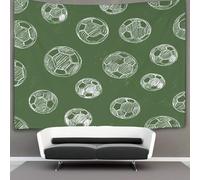 MJFCoin 3D Soccer Ball Printed Wall Blanket Home Decoration Bedding Poster Wall Art Tapestry Tapestry Wall Hanging Soft Polyester for Living Room Bedroom Dorm Deco 100cmx150cm