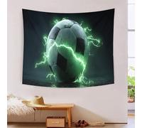 MJFCoin 3D Soccer Ball Printed Wall Blanket Home Decoration Bedding Poster Wall Art Tapestry Wall Hanging Tapestry Soft Polyester for Bedroom Living Room Dorm Home Decorations 180cmx230cm