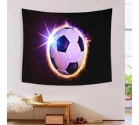 MJFCoin 3D Soccer Ball Printed Wall Blanket Home Decoration Bedding Poster Wall Art Tapestry Wall Hanging Tapestry Soft Polyester for Bedroom,Decorations Beach Blanket College Dorm 150cmx200cm