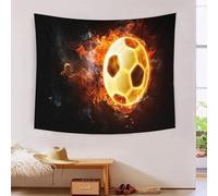 MJFCoin 3D Soccer Ball Printed Wall Blanket Home Decoration Bedding Poster Wall Art Tapestry Wall Hanging Tapestry Soft Polyester for Bedroom Living Room, Dorm & Room Decor 180cmx230cm