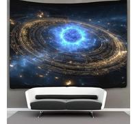 MJFCoin 3D Space Printed Wall Blanket Home Decoration Bedding Poster Wall Art Tapestry Tapestries Wall Hanging Soft Polyester for Living Room Bedroom Dorm Deco 150cmx200cm