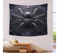 MJFCoin 3D Spider Print Wall Blanket Home Decoration Bedding Poster Wall Art Tapestry Tapestries Wall Hanging Soft Polyester for Living Room Bedroom Dorm Decor 100cmx150cm