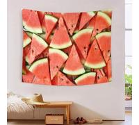 MJFCoin 3D Watermelon Print Wall Blanket Home Decoration Bedding Poster Wall Art Tapestry Tapestries Wall Hanging Soft Polyester for Living Room Bedroom Dorm Deco 130cmx150cm