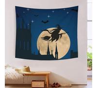 MJFCoin 3D Witch Print Wall Blanket Home Decoration Bedding Poster Wall Art Tapestry Tapestry Wall Hanging Soft Polyester for Bedroom,Decorations Beach Blanket College Dorm 130cmx150cm