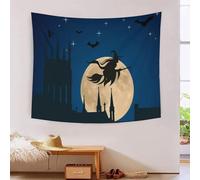 MJFCoin 3D Witch Printed Wall Blanket Home Decoration Bedding Poster Wall Art Tapestry Tapestries Wall Hanging Soft Polyester for Living Room Bedroom Dorm Deco 100cmx150cm