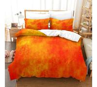 MJFCoin Fires Duvet Cover Set 3 PCS Hotel Quality Quilt Cover Bedding Sets Bed Covers with Pillowcases with Zipper Closure Ultra Soft Anti Allergic Microfiber Double（200x200cm）