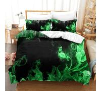 MJFCoin Fires Duvet Cover Sets 3 PCS Hotel Quality Quilt Cover Bedding Set Bed Covers with Pillowcases with Zipper Closure Ultra Soft Anti Allergic Microfiber King（220x240cm）