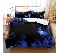 MJFCoin Fires Duvet Cover Sets 3 PCS Hotel Quality Quilt Cover Bedding Set Bed Covers with Pillowcases with Zipper Closure Ultra Soft Hypoallergenic Microfiber Single（140x200cm）