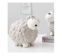 MJFVN Sheep Piggy Bank Ceramics Saving Box For Coin Cash Storage Box Children Birthday Gifts Home Decorations Money Box Practical Gifts For Birthdays, Christmas, Baby Showers(A)