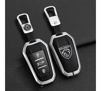 MJGALEI Car key case cover, For Peugeot e-2008 2008 208 e-208 208 GT-Line e-3008 Flip Key Shell Holder bag keychain keyring Accessories,A
