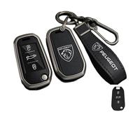 MJGALEI Car key case cover, For Peugeot e-2008 2008 208 e-208 208 GT-Line e-3008 Flip Key Shell Holder bag keychain keyring Accessories,H