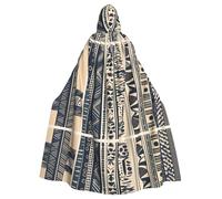 MJHKXLJ African peoples illustration Prints Hooded Cloak for Halloween, Role-Playing, and Costume Parties