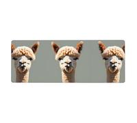 MJHKXLJ Alpaca Avatar Printed Extra Large Mouse pad Mousepad Computer Office Gaming Keyboard Thickened Version 12x31.5in